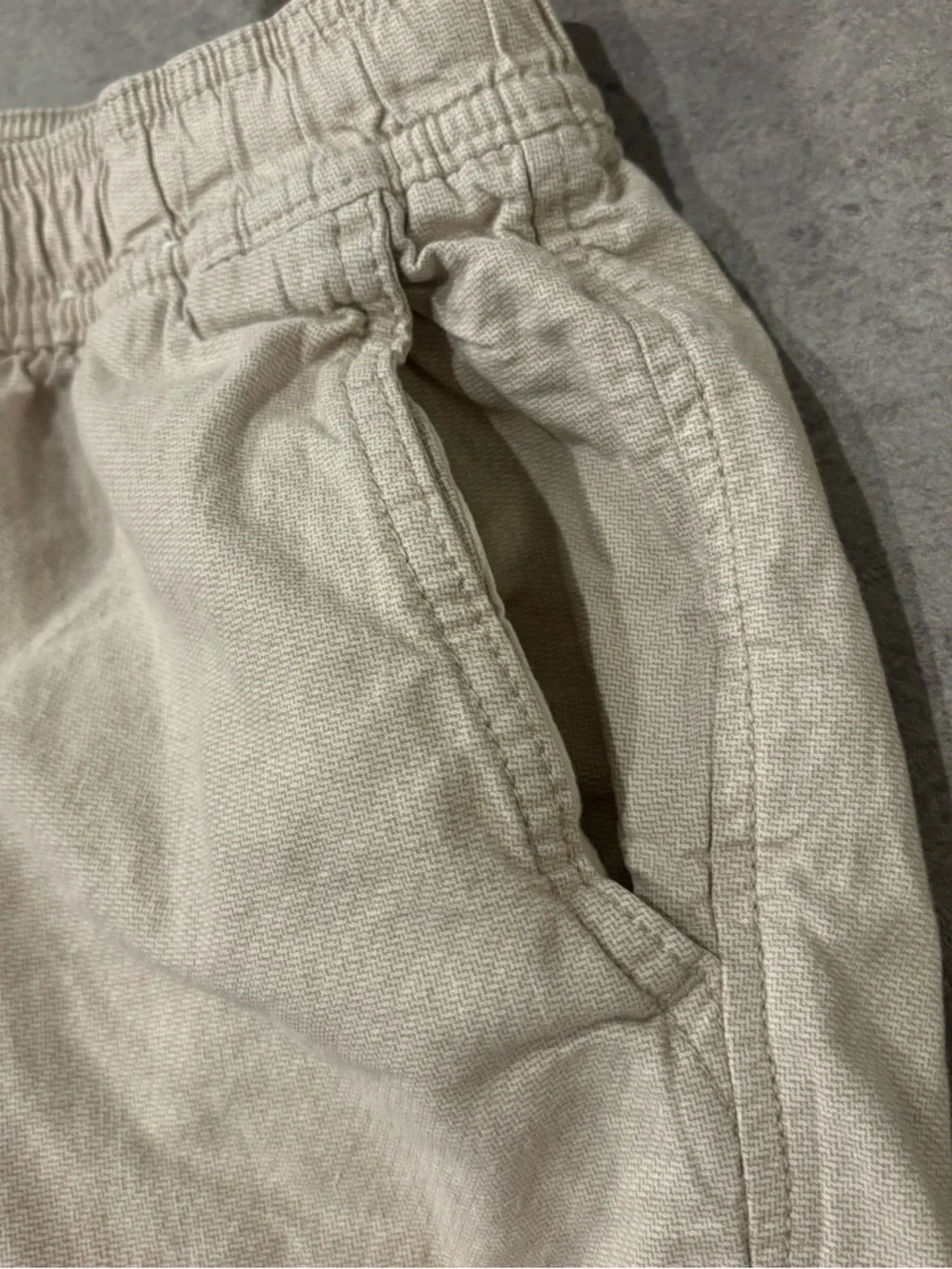 Hollister Linen-Blend Loose Pull-On Pants